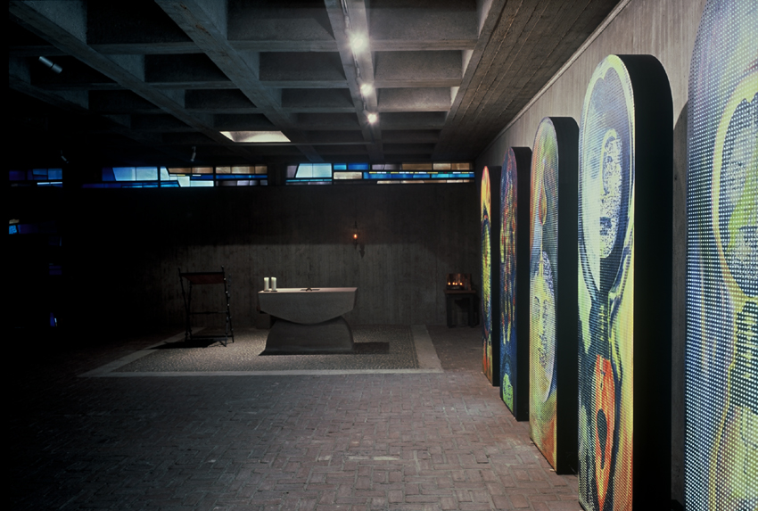 VIRGINITAS, 1998 * Installation view with roomlight * Photo: Martin Randerath 