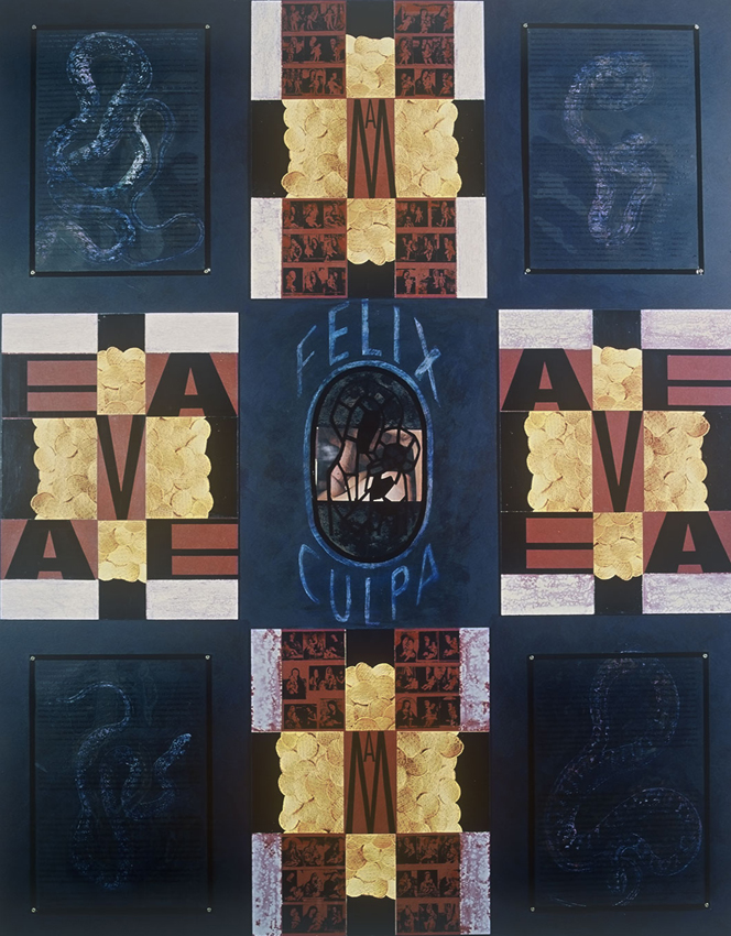 O FELIX CULPA, 1993, Diptych, #1, 156,5 x 123,5 cm