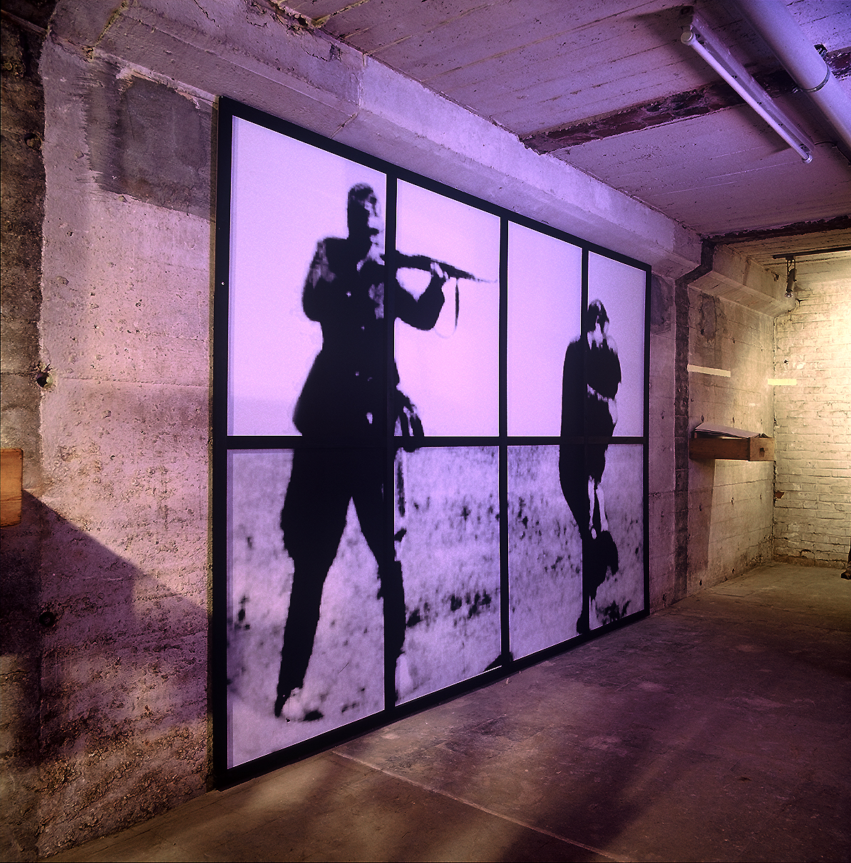 FIELD OF HONOR, 1996 / temporary, site-specific installation for group exhibition ‚todSicher‘ - Ehrenfelder Kunstverein e.V. / Cologne (GER), Location: Hochbunker Körnerstrasse, detail view / Photo: Martin Randerath