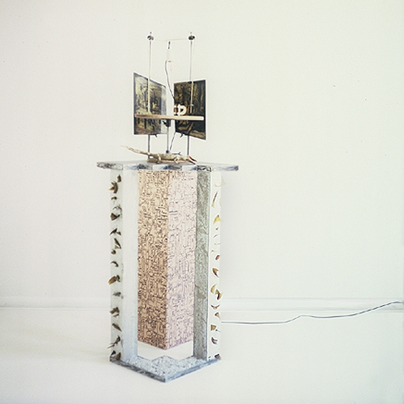 Alligator tabernacle, 1985 * sculpture object, studio installation view