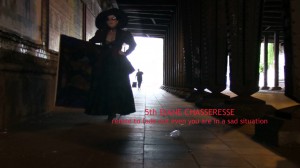BURB BABE BURN***Glamorous Austerity , 2012 / Video performance series #5/10, video still and claim